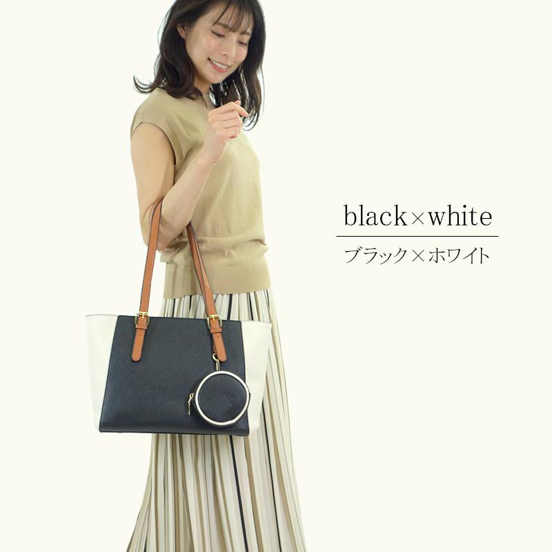 バッグ 3点セット レディース ショルダーバッグ 斜めがけ ポーチ付き 2way 3way 機能的 フェイクレザー 配色 |  | 04