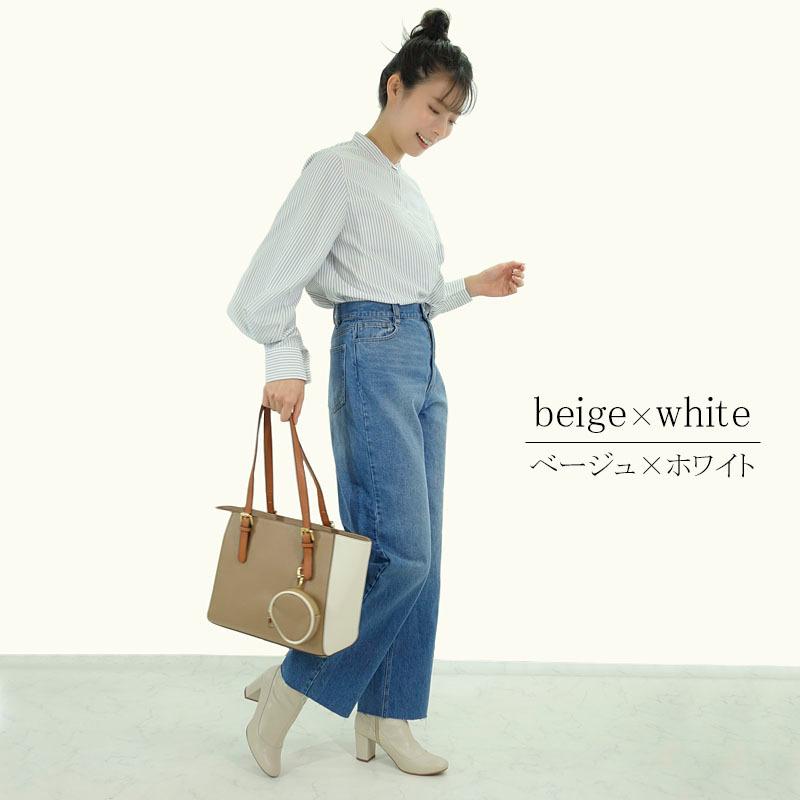 バッグ 3点セット レディース ショルダーバッグ 斜めがけ ポーチ付き 2way 3way 機能的 フェイクレザー 配色 |  | 07