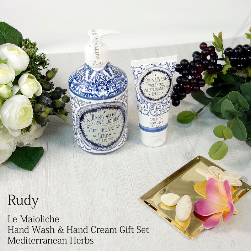Rudy ルディ ル・マヨルカ ギフトセット メディタラニアンハーブ ハンドウォッシュ ハンドクリーム 液体石鹸 保湿 香り 潤い GIFT | RUDY | 01