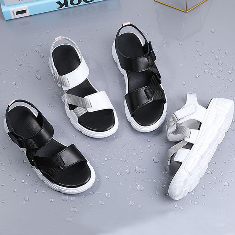 サンダルスニーカー レディース 厚底サンダル ストラップサンダル 軽量 歩きやすい 丈夫 スポーティー variety |  | 01