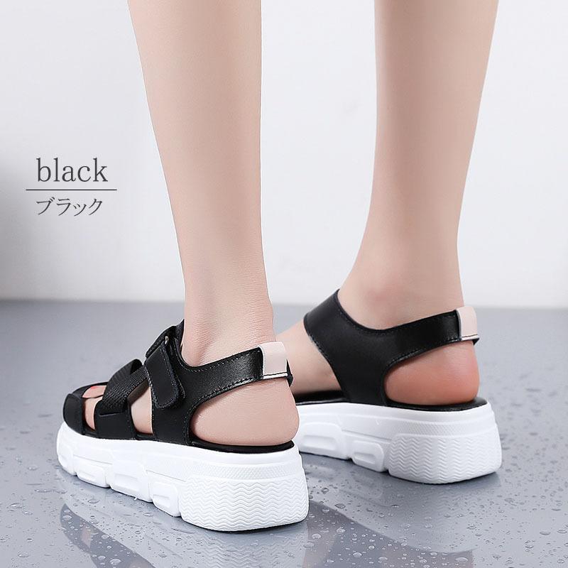 サンダルスニーカー レディース 厚底サンダル ストラップサンダル 軽量 歩きやすい 丈夫 スポーティー variety |  | 12