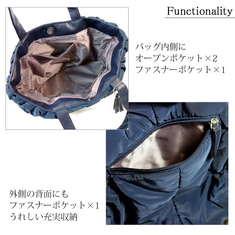 ナイロンライク トートバッグ レディース ショルダーバッグ 軽量 マグネット開閉式 肩掛け 通勤 通学 |  | 10