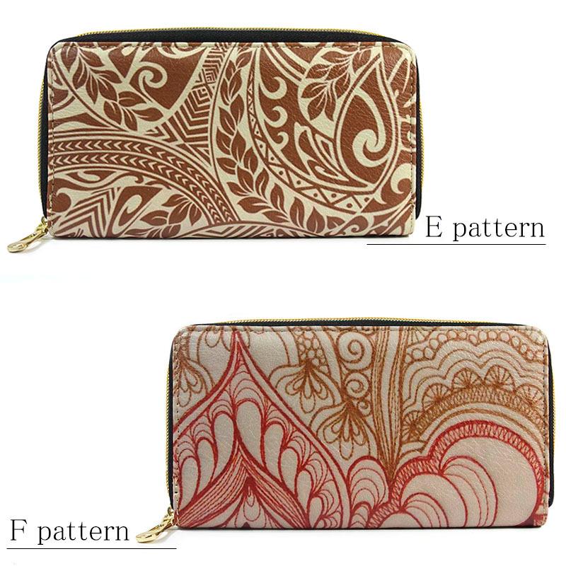 財布 レディース 長財布 ラウンドファスナー ロングウォレット 植物 花柄 防水 幾何学模様 8パターン |  | 15