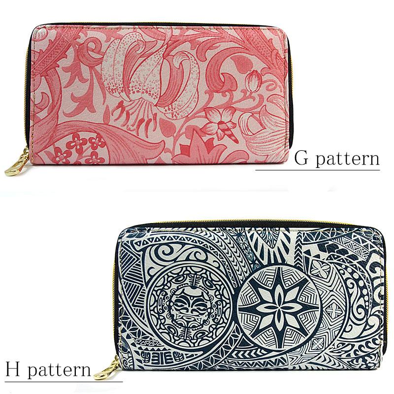財布 レディース 長財布 ラウンドファスナー ロングウォレット 植物 花柄 防水 幾何学模様 8パターン |  | 16
