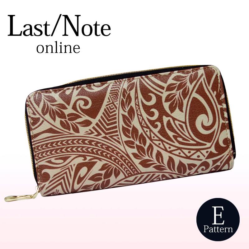 財布 レディース 長財布 ラウンドファスナー ロングウォレット 植物 花柄 防水 幾何学模様 Eパターン | 