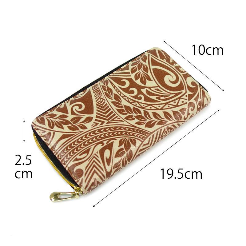 財布 レディース 長財布 ラウンドファスナー ロングウォレット 植物 花柄 防水 幾何学模様 Eパターン |  | 09