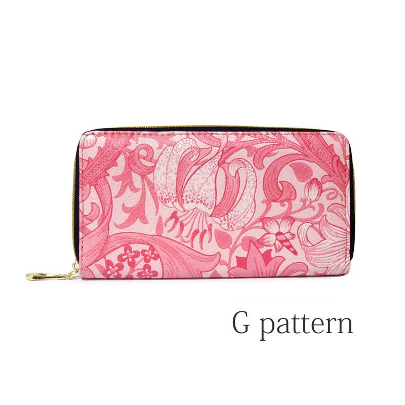財布 レディース 長財布 ラウンドファスナー ロングウォレット 植物 花柄 防水 幾何学模様 Gパターン |  | 08