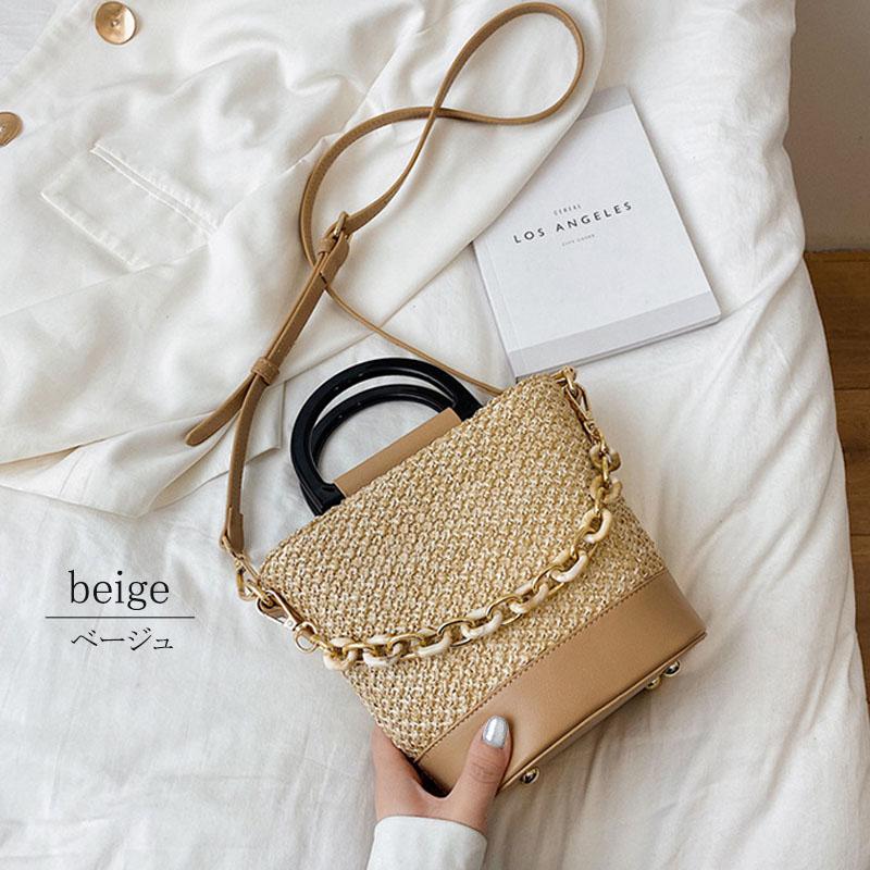 ハンドバッグ 2way ショルダーバッグ レディース 斜め掛け 小さめ 合成皮革 配色 ゴールド金具 鞄 上品 |  | 10