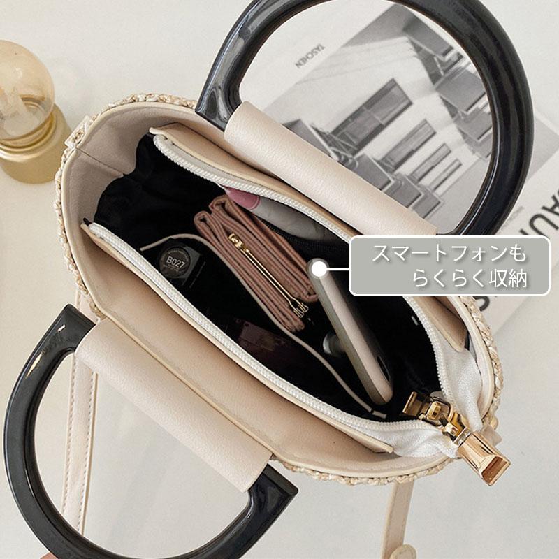 ハンドバッグ 2way ショルダーバッグ レディース 斜め掛け 小さめ 合成皮革 配色 ゴールド金具 鞄 上品 |  | 12