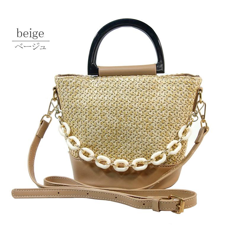 ハンドバッグ 2way ショルダーバッグ レディース 斜め掛け 小さめ 合成皮革 配色 ゴールド金具 鞄 上品 |  | 15