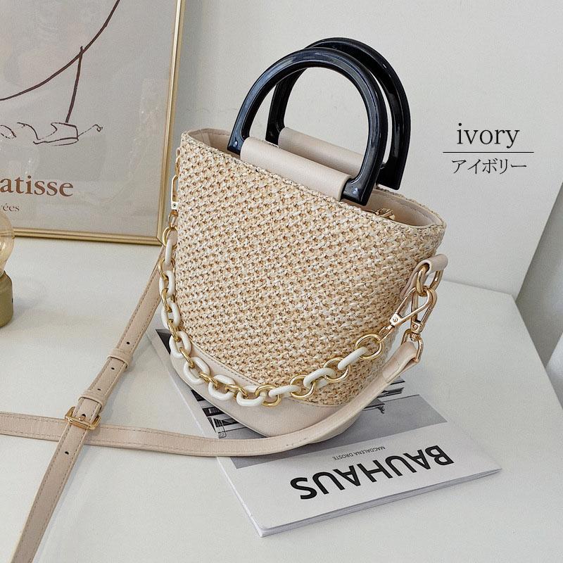 ハンドバッグ 2way ショルダーバッグ レディース 斜め掛け 小さめ 合成皮革 配色 ゴールド金具 鞄 上品 |  | 01