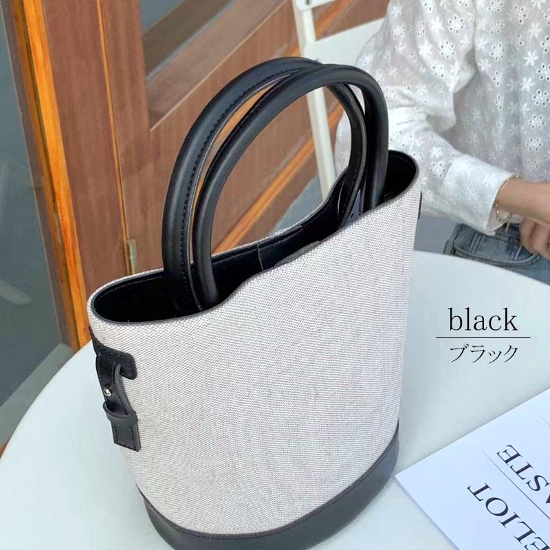 ハンドバッグ レディース 小さめ 合成皮革 2way キャンバス 斜め掛け 配色 上品 シンプル 定番 お出掛け |  | 07