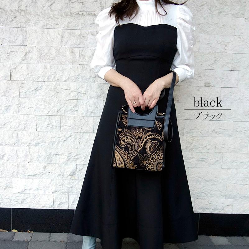 ショルダーバッグ ジャガード織 2WAY トートバッグ レディース ペイズリー くり手 ハンドル 軽量 きれいめ |  | 11