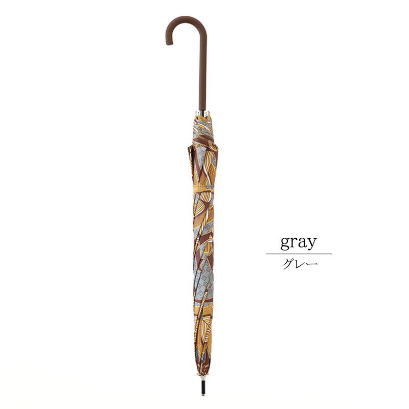 日傘 アフリカン柄 晴雨兼用 長傘 グレー 撥水 ジャンプ傘 雨傘 軽量 完全遮蔽 umbrella ファッション小物 |  | 05