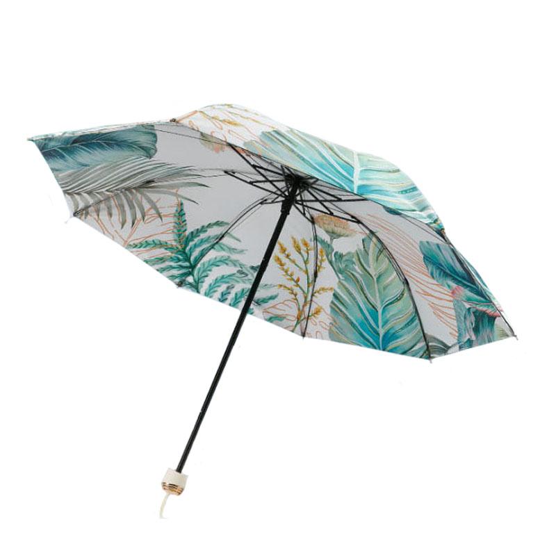 日傘 折りたたみ 晴雨兼用 コンパクト 完全遮光 バナナリーフ 花柄 雨傘 レディース 軽量 variety umbrella |  | 14