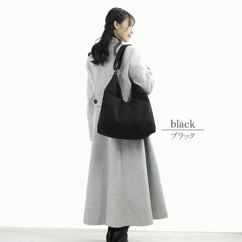 HARTMANN トートバッグ ナイロン レザー ショルダーストラップ付 黒 HARTMANN トートバッグ ナイロン レザー ショルダーストラップ付