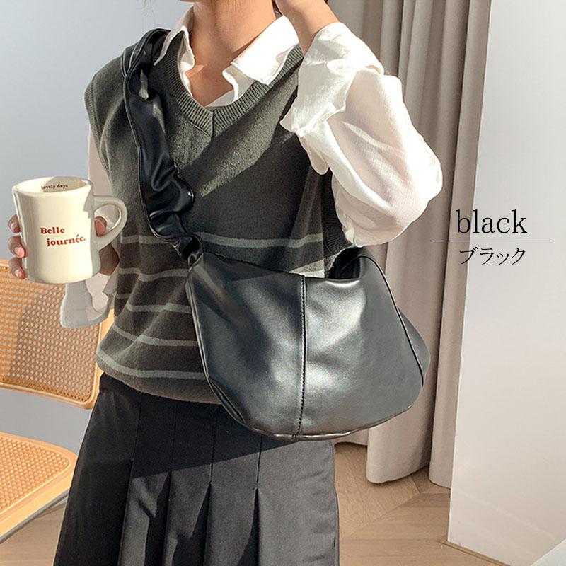 ギャザーショルダー トートバッグ レディース メッセンジャーバッグ 小さめ 肩掛け 高見え 巾着 |  | 15