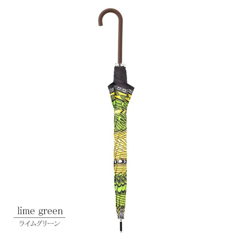 日傘 アフリカン柄 晴雨兼用 長傘 ライムグリーン UVカット 撥水 ジャンプ傘 雨傘 軽量 完全遮蔽 umbrella |  | 05