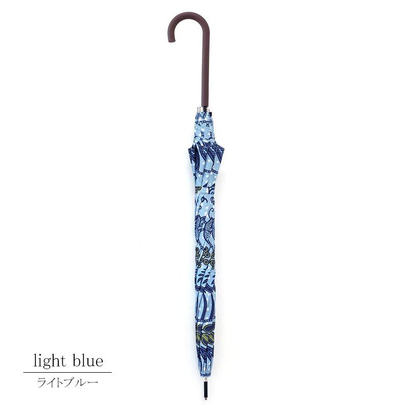 日傘 アフリカン柄 晴雨兼用 長傘 ライトブルー UVカット 撥水 ジャンプ傘 雨傘 軽量 完全遮蔽 umbrella |  | 05