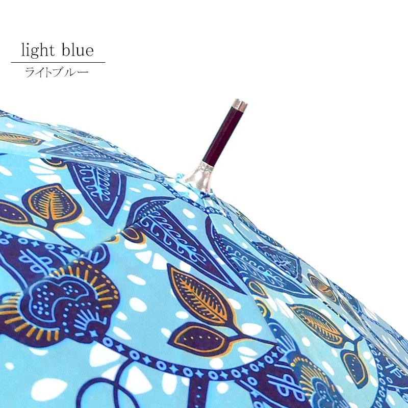 日傘 アフリカン柄 晴雨兼用 長傘 ライトブルー UVカット 撥水 ジャンプ傘 雨傘 軽量 完全遮蔽 umbrella |  | 06