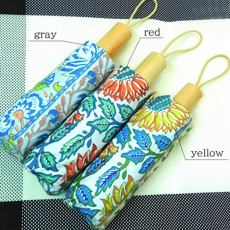 日傘 ボタニカルプリント 完全遮光 折りたたみ傘 レディース 晴雨兼用 完全遮光 撥水 UVカット 軽量 コンパクト umbrella |  | 12