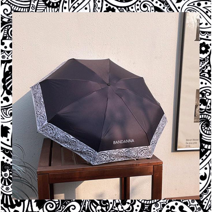 日傘 折りたたみ 晴雨兼用 完全遮光 レディース コンパクト 撥水 遮熱 デイリー バンダナ柄 ペイズリー柄 軽量 umbrella |  | 12