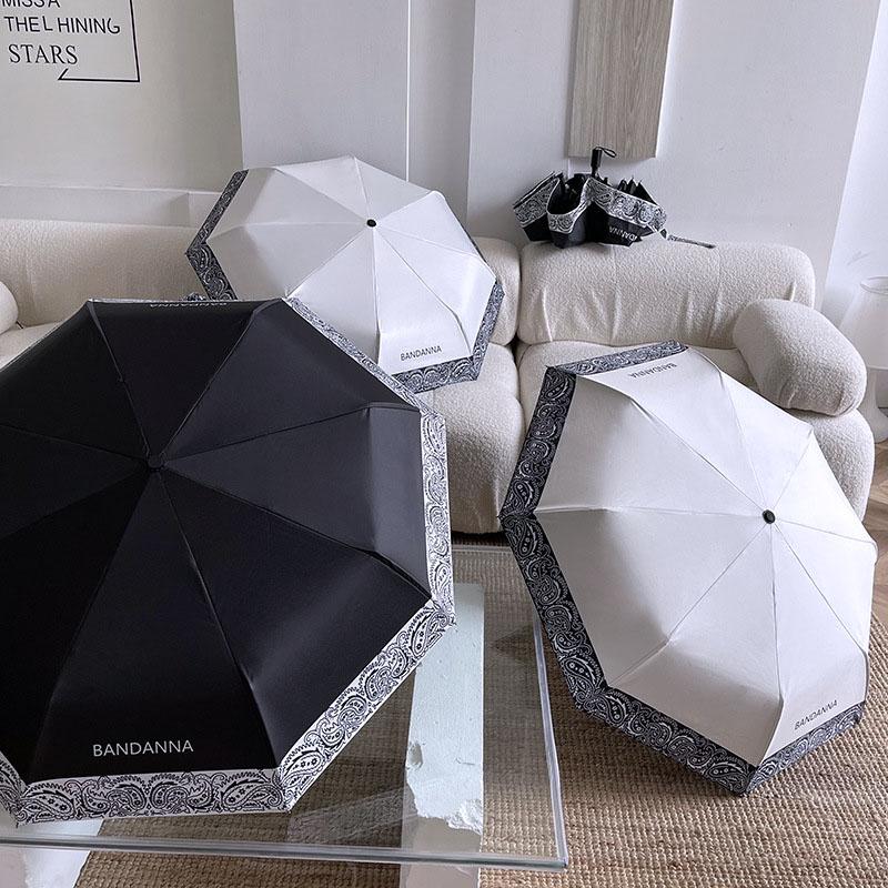 日傘 折りたたみ 晴雨兼用 完全遮光 レディース コンパクト 撥水 遮熱 デイリー バンダナ柄 ペイズリー柄 軽量 umbrella |  | 03