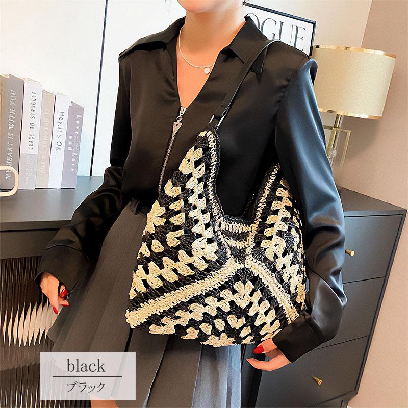 かごバッグ ショルダー トートバッグ 動画あり レディース 夏 A4サイズ 大きめ 高見え 大容量 ストローバッグ 軽量 リゾート |  | 12