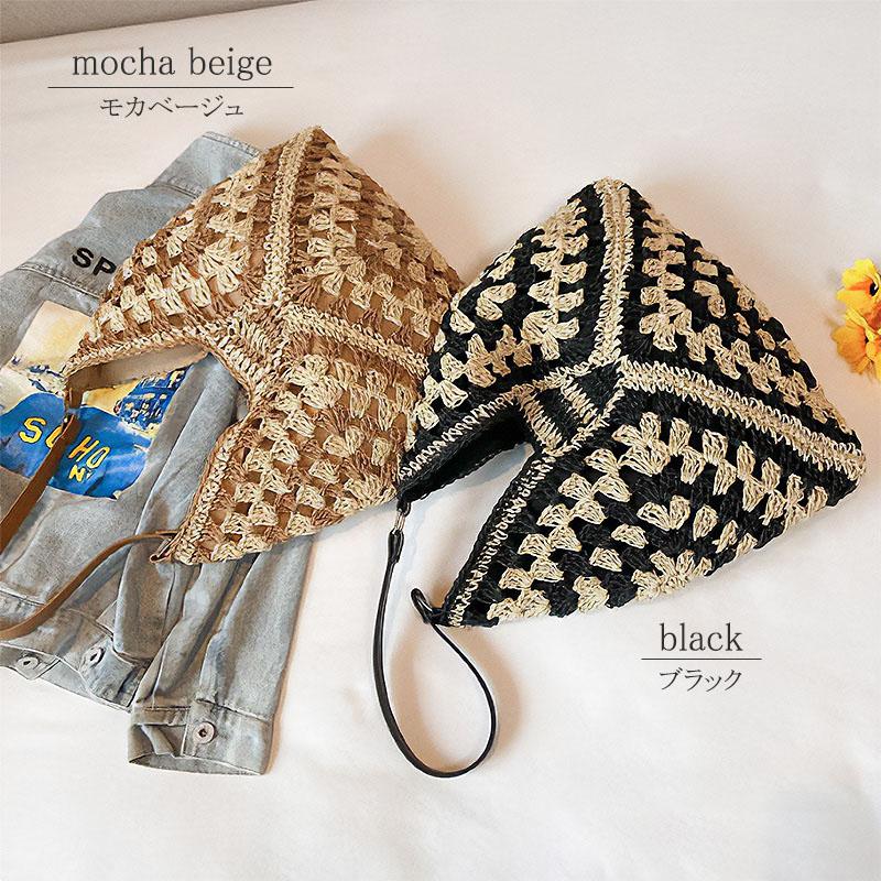 かごバッグ ショルダー トートバッグ 動画あり レディース 夏 A4サイズ 大きめ 高見え 大容量 ストローバッグ 軽量 リゾート |  | 19