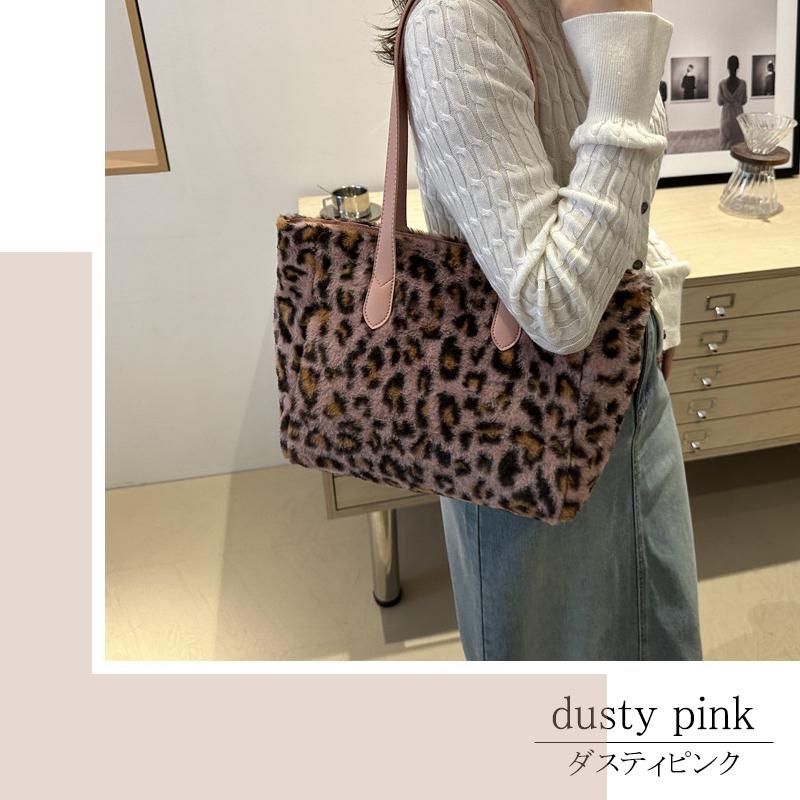 トートバッグ レディース レオパード 大きめ 軽量 フェイクファー ヒョウ柄 ショルダーバッグ 手提げ 通勤 肩掛け |  | 10