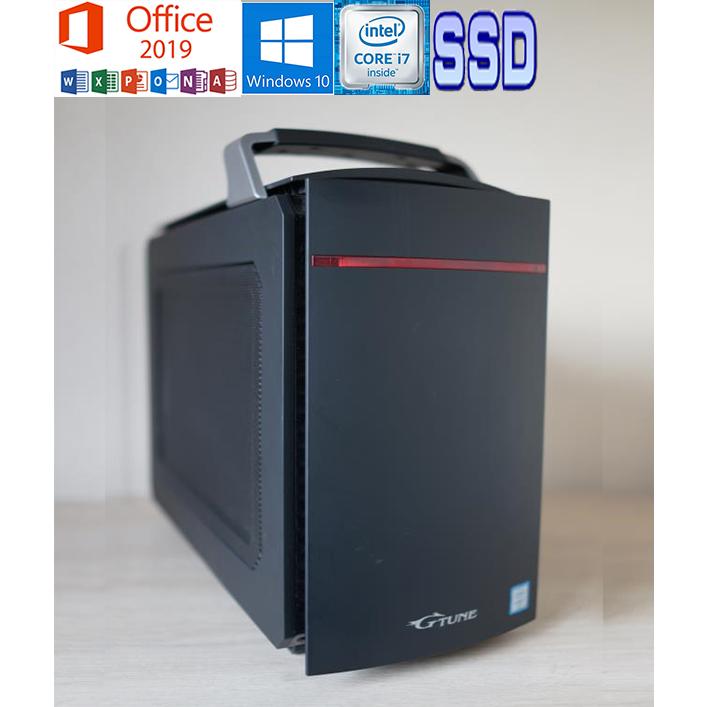 マウスコンピューター G-Tune ゲーミングデスクトップ LG-I310PA5 Microsoft Office 2019 Win 11 Core i7 6700 RAM:16GB SSD:240GB HDD:2TB GeforceGTX1070中古｜notepc-store