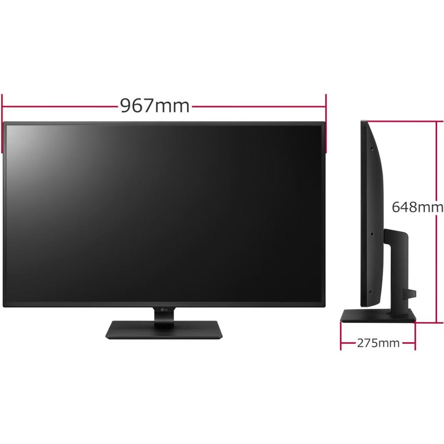 LG MyView Smart Monitor LG-43UD79-B/42.5インチ/4K/IPS非光沢