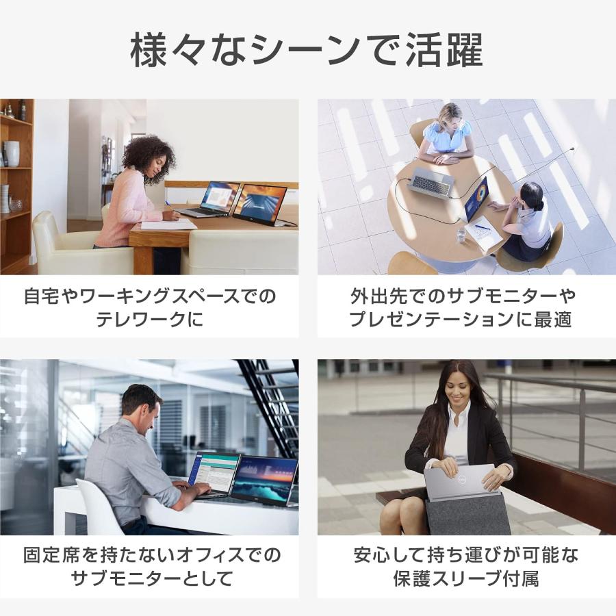 DELL（デル） 【中古】Dell C1422H 14インチ ポータブルモニター ?1920