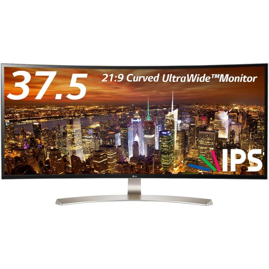 【超レア!】37.5曲面ワイドディスプレイ LG 38UC99-W LG MyView Smart Monitor LG-38UC99-W/37.5インチ/4K/IPS 非光沢/USB