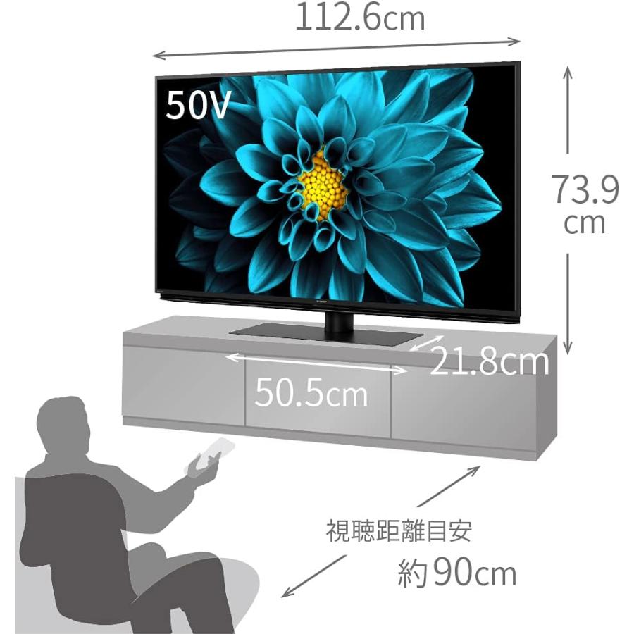 SHARP 4T-C50DL1 液晶テレビ　50インチ　Androidテレビ AQUOS シャープ(SHARP) 4T-C50DL1 50インチ 4K チューナー内蔵 Android