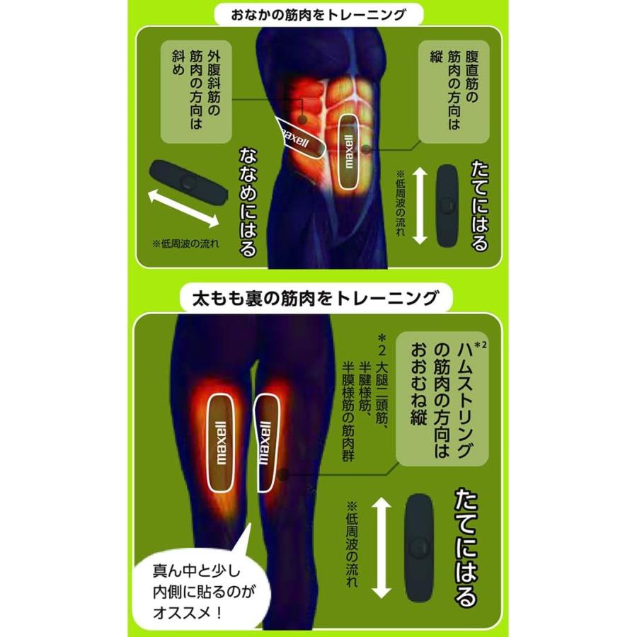 maxell（マクセル） もてケアライト EMS運動器 ACTIVEPAD 2極タイプ 2