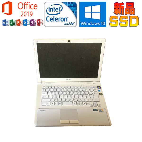 SONY VAIO Office 2019搭載 Windows10 Pro VAIO C 中古パソコン SONY VPCCW19FJ 白 Microsoft Office 2019 C2D