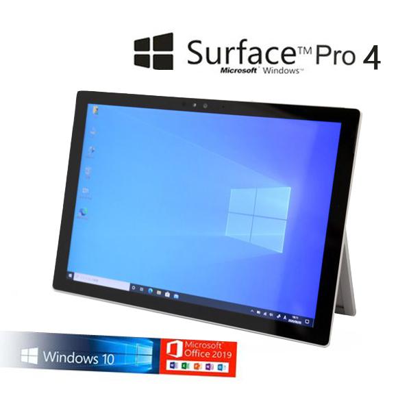 Surface Pro - Microsoft 4 CR5-00014 しろがね色 Microsoft Office 2019 Core i5-6300U 2.4GHz 4GB 128GB(SSD) 12.3型タッチパネルWU+ Web写真機 中古経口避妊薬パソコン スマホ、タブレット、パソコン-Windowsタブレット