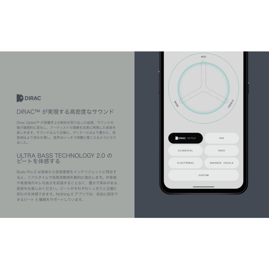 【NOTHING公式ストア「新生活応援セール」＆LINEクーポン進呈】 CMF by Nothing Buds Pro 2 (充電ケーブルなし) ハイレゾ対応 ワイヤレスイヤホン Bluetooth5.3 | Nothing | 10