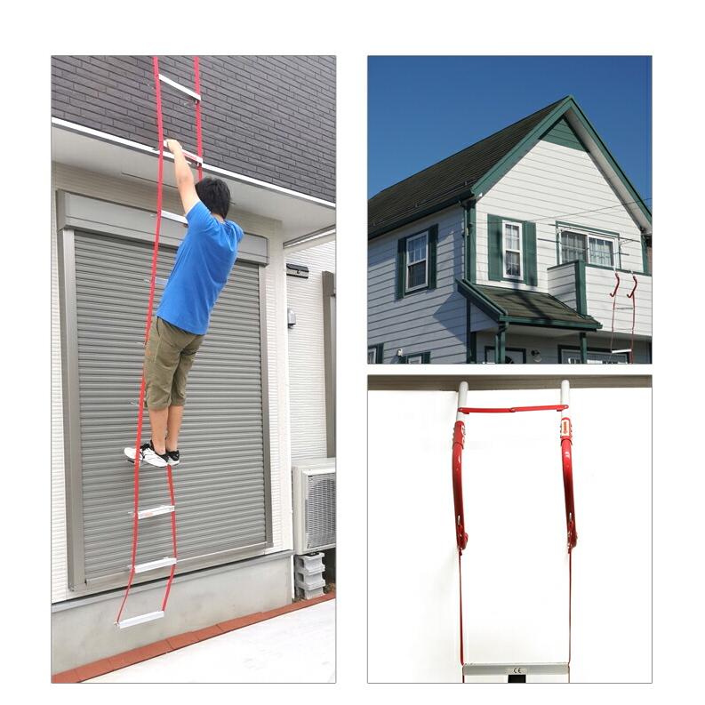 避難はしご 3階用 7.5m 災害用 つり下げはしご 避難器具 梯子 避難用 救援はしご 災害グッズ | ONE STEP | 12