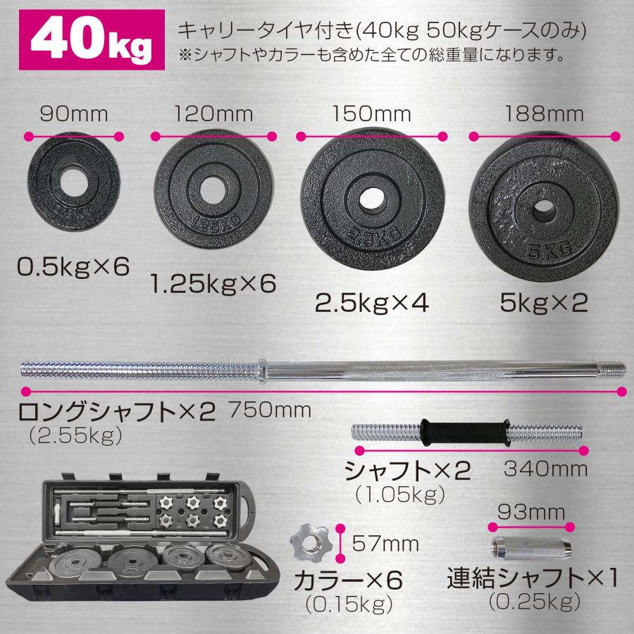 TOP FILM ダンベル 可変式 20kg 可変式ダンベル 2個セット 24kg 多機能