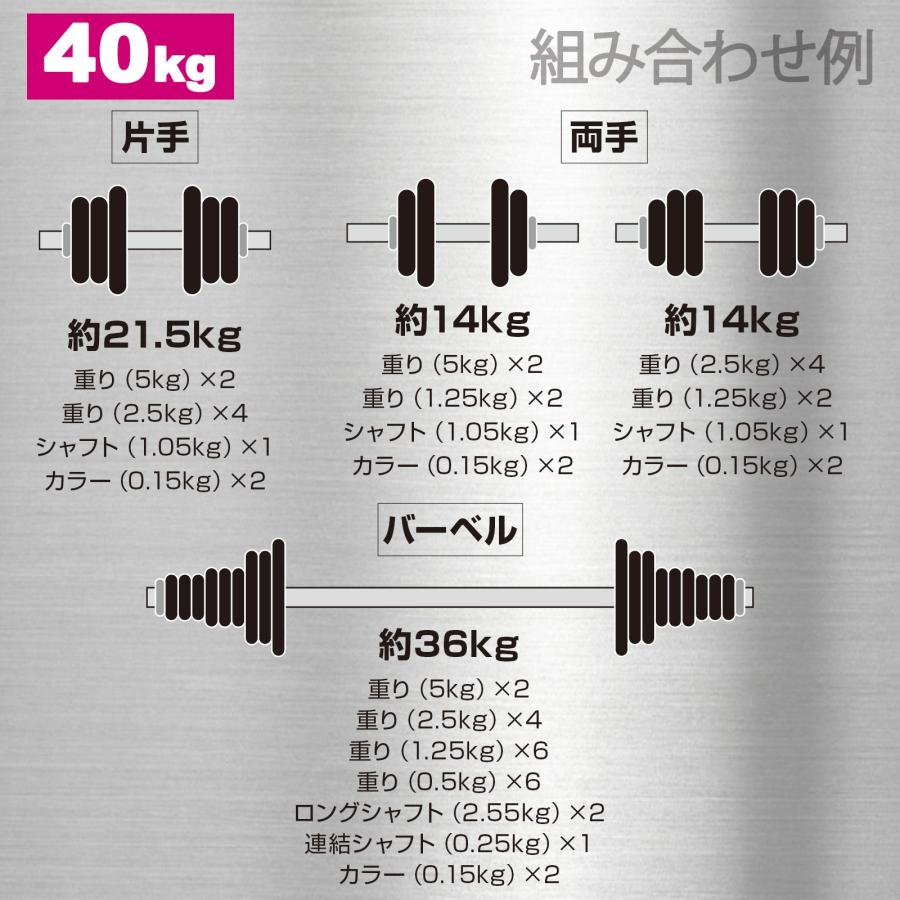 TOP FILM ダンベル 可変式 20kg 可変式ダンベル 2個セット 24kg 多機能
