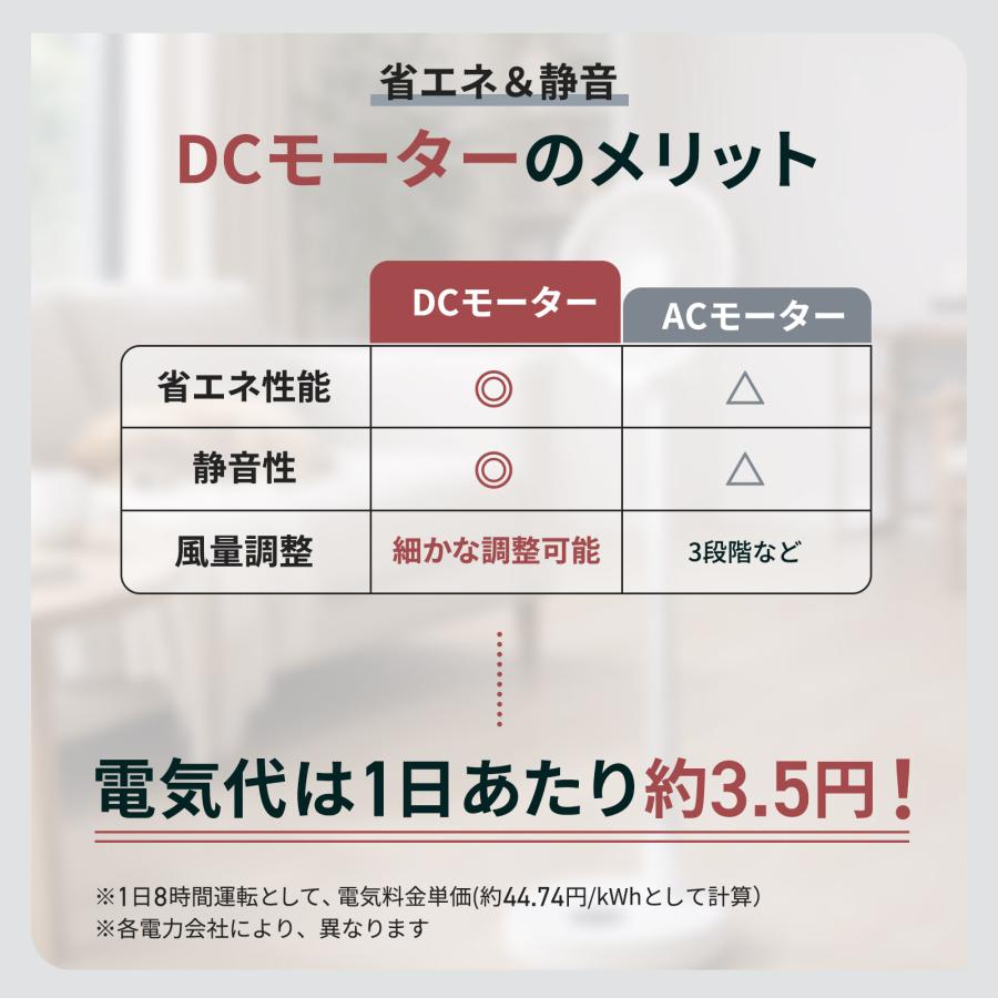 ONE STEP 扇風機 小型 首振り dcモーター リビング 静音 Type-C 充電式