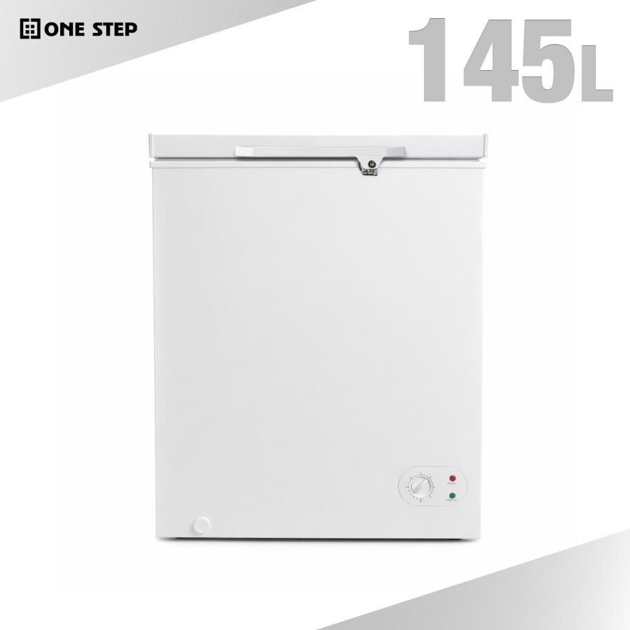冷凍ストッカー 上開き 家庭用 屋外 業務用 冷凍庫 上開き 145l 省エネ 大容量 バスケット付 鍵付き 新品 | ONE STEP