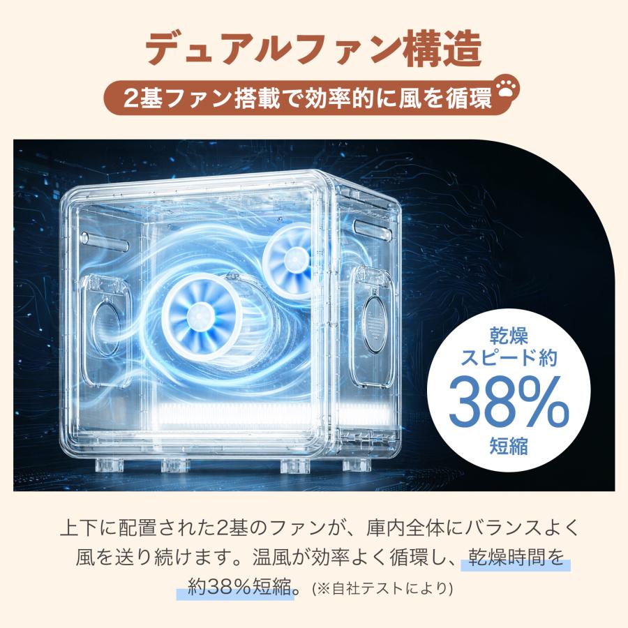 ONE STEP ペットドライヤー ボックス 犬 猫 大風量 ペットドライヤー