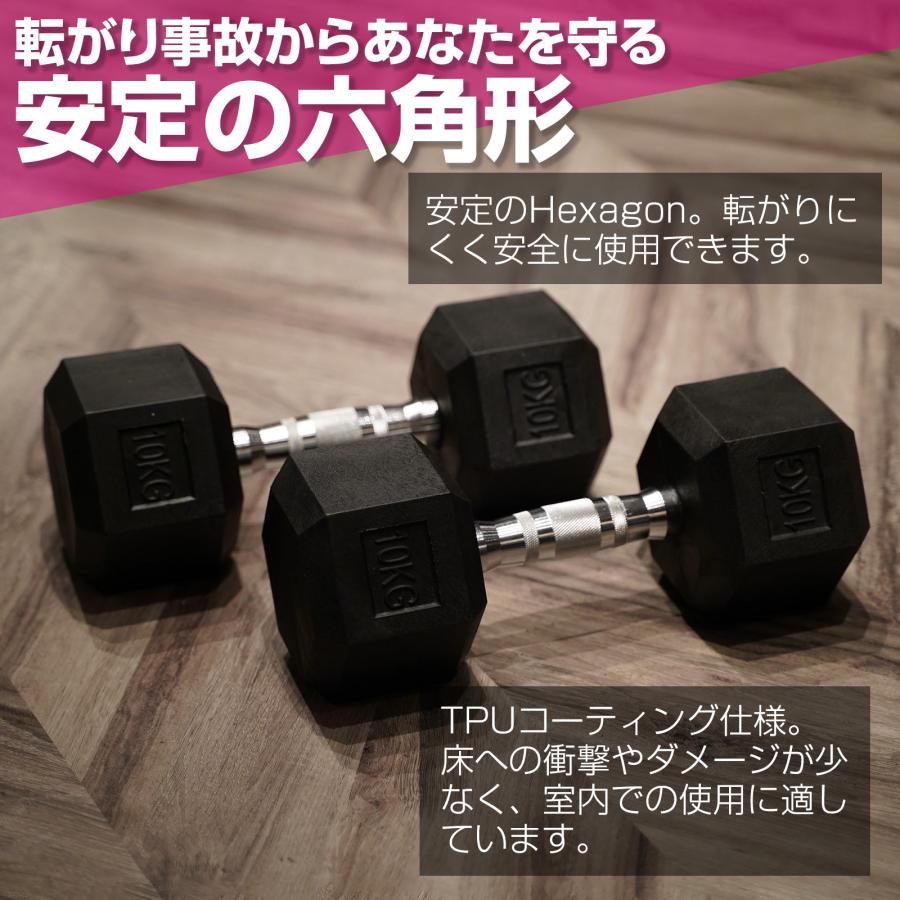 TOP FILM ダンベル 鉄アレイ 17.5kg 2個セット 35kg ヘックスダンベル 