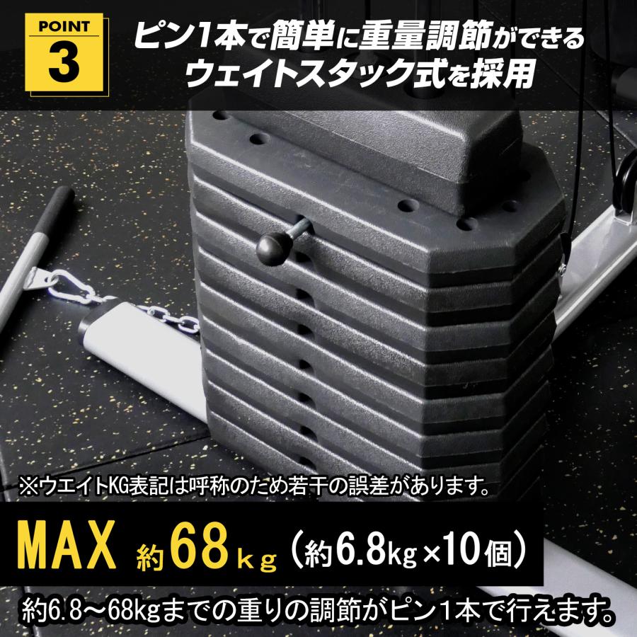 TOP FILM ホームジム トレーニングマシン 自宅 ケーブル 筋トレ