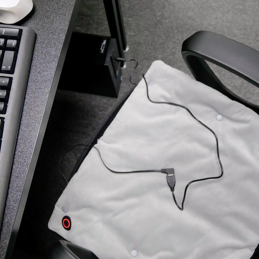 ホットマット 電気マット 一人用 usb ミニ 電気 充電式 電気座布団 usb給電式 1人用 足元 椅子 ペット 犬 | ONE STEP | 23