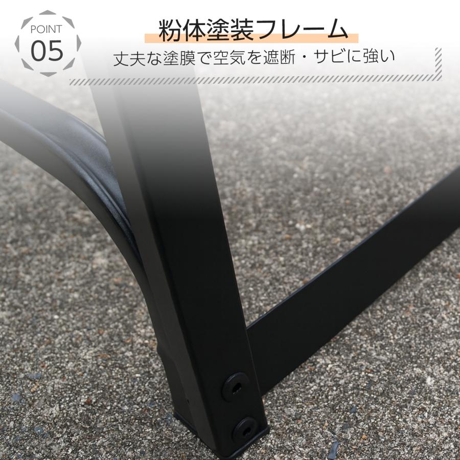 スチール製 ログラック 薪ラック 屋内 薪棚 フック付 薪ストッカー 薪置き棚 ワイド 幅200cm 耐荷重1200kg | ONE STEP | 07