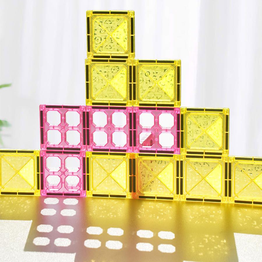 マグネットブロック 透明 磁石 ブロック 磁気おもちゃ 四角 知育玩具 早期教育玩具 3歳 4歳 196ピース | DIYELL | 11